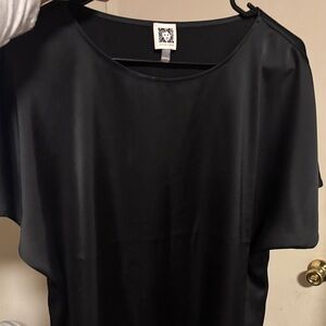 Anne Klein Sleek Black Blouse